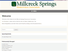 Tablet Screenshot of millcreeksprings.com
